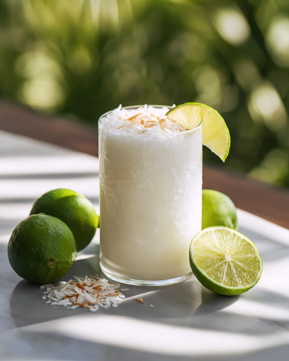 Tropical Coconut Lime Crush - Ultimate Alcohol-Free Refreshment