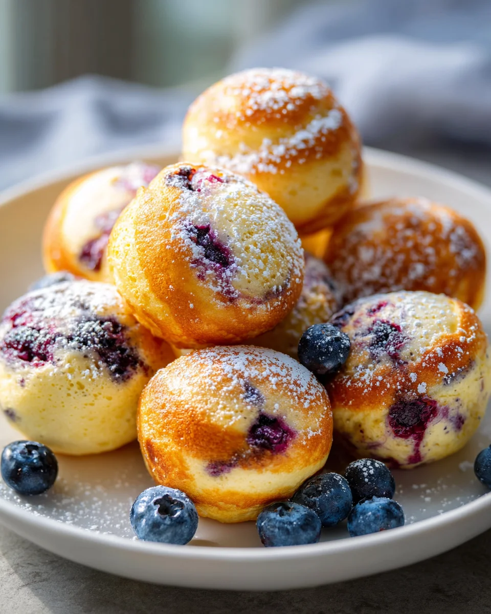 Delicious Blueberry Pancake Poppers: Perfect Breakfast Treat!