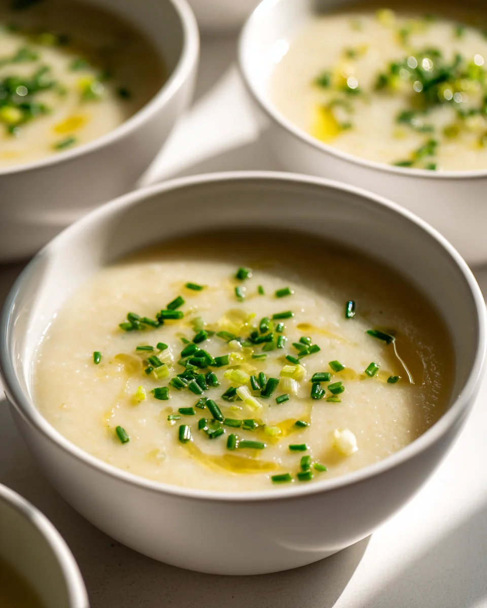 Creamy Garlic Potato and Leek Soup: Comfort in a Bowl