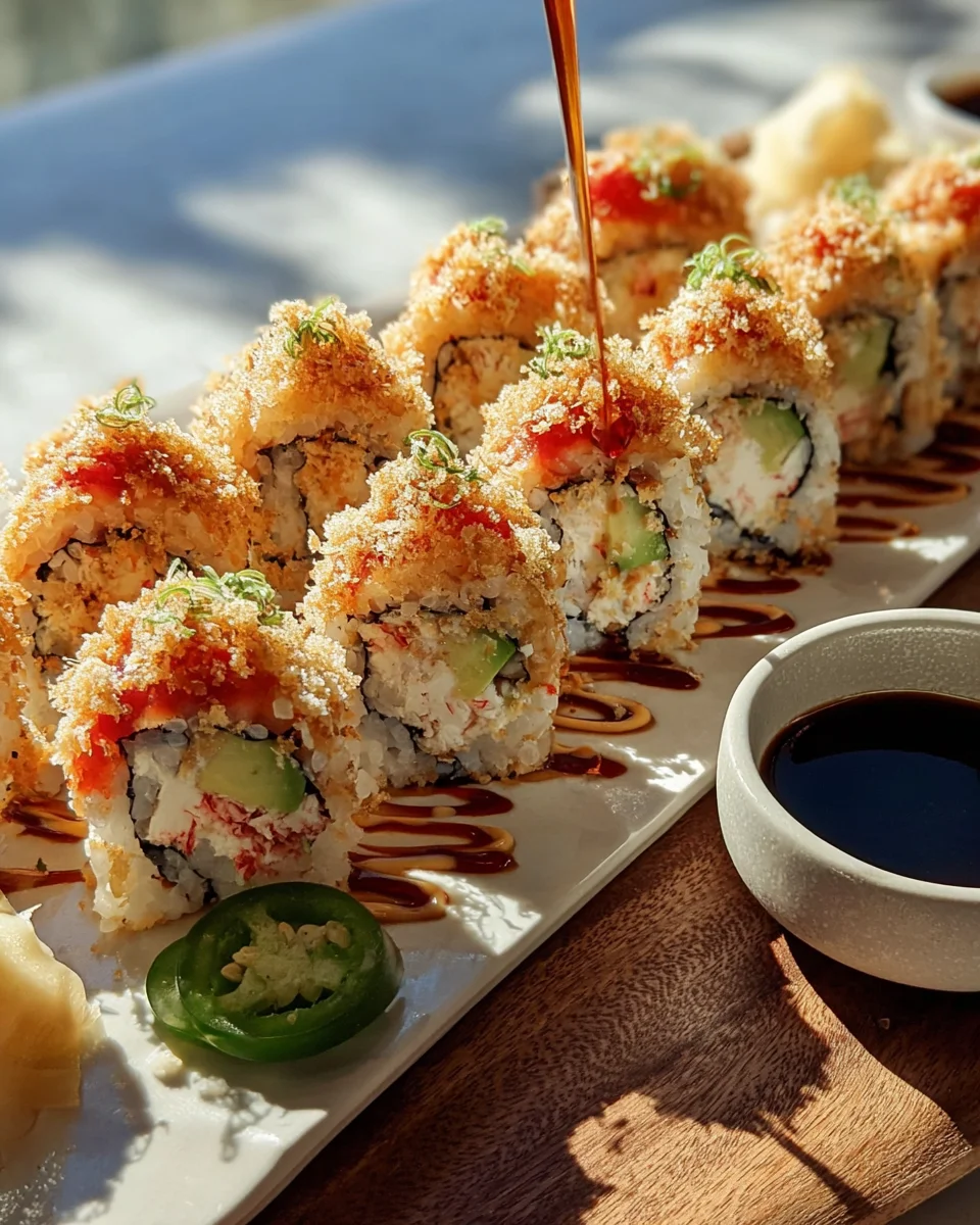 Delicious Homemade California Crunch Roll Sushi Recipe