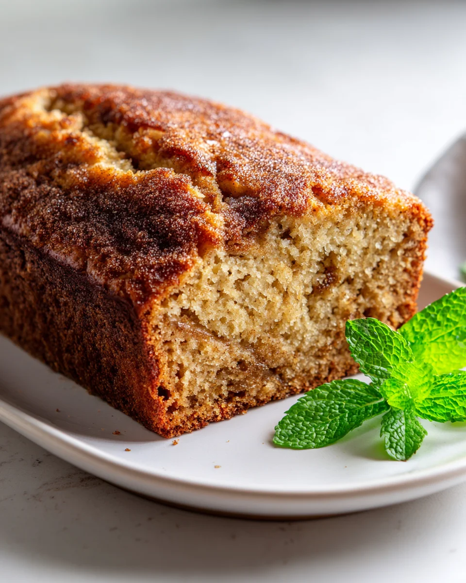 Snickerdoodle Banana Bread Loaf: Cinnamon Swirl Magic