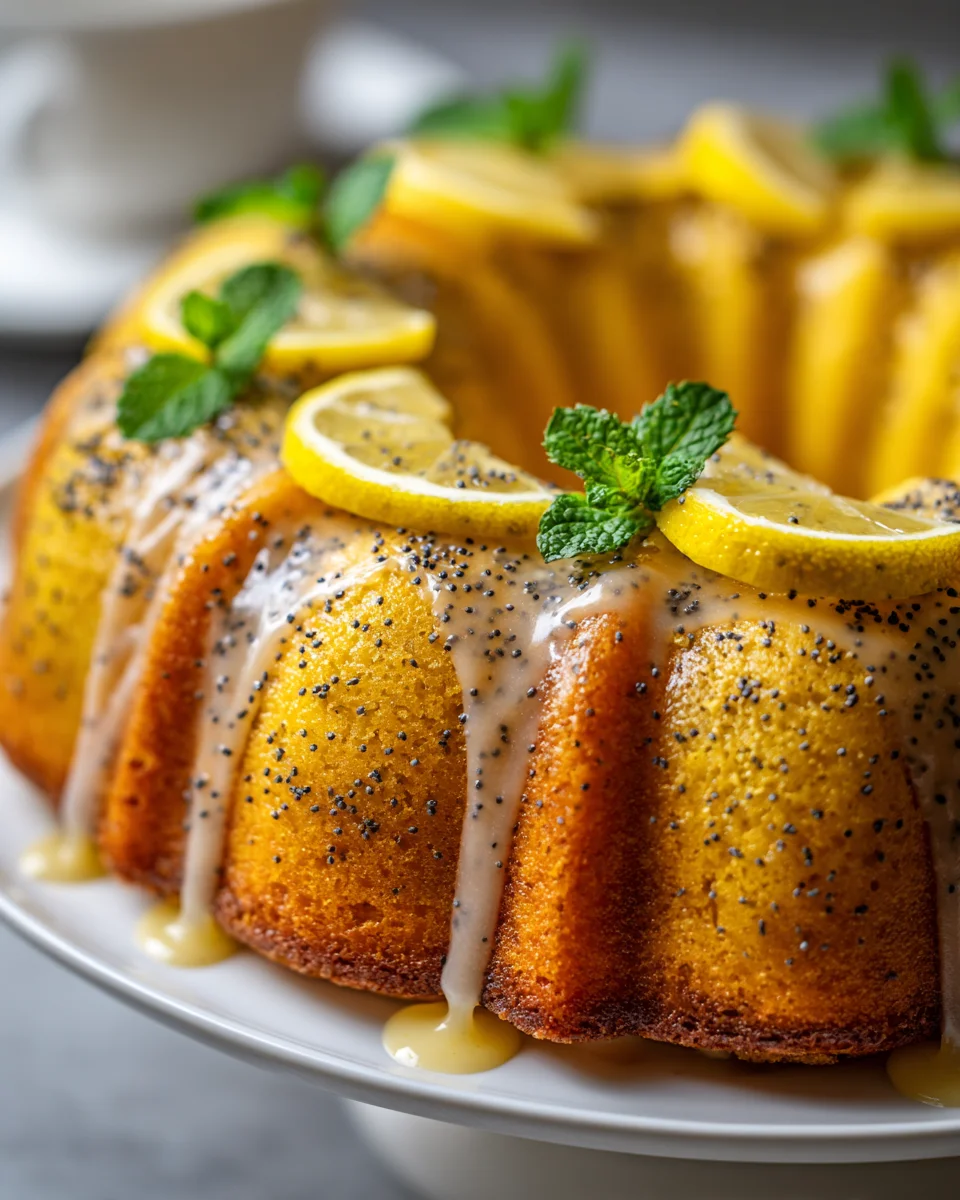 Zesty Lemon Poppy Seed Bundt Cake - A Dessert Dream!