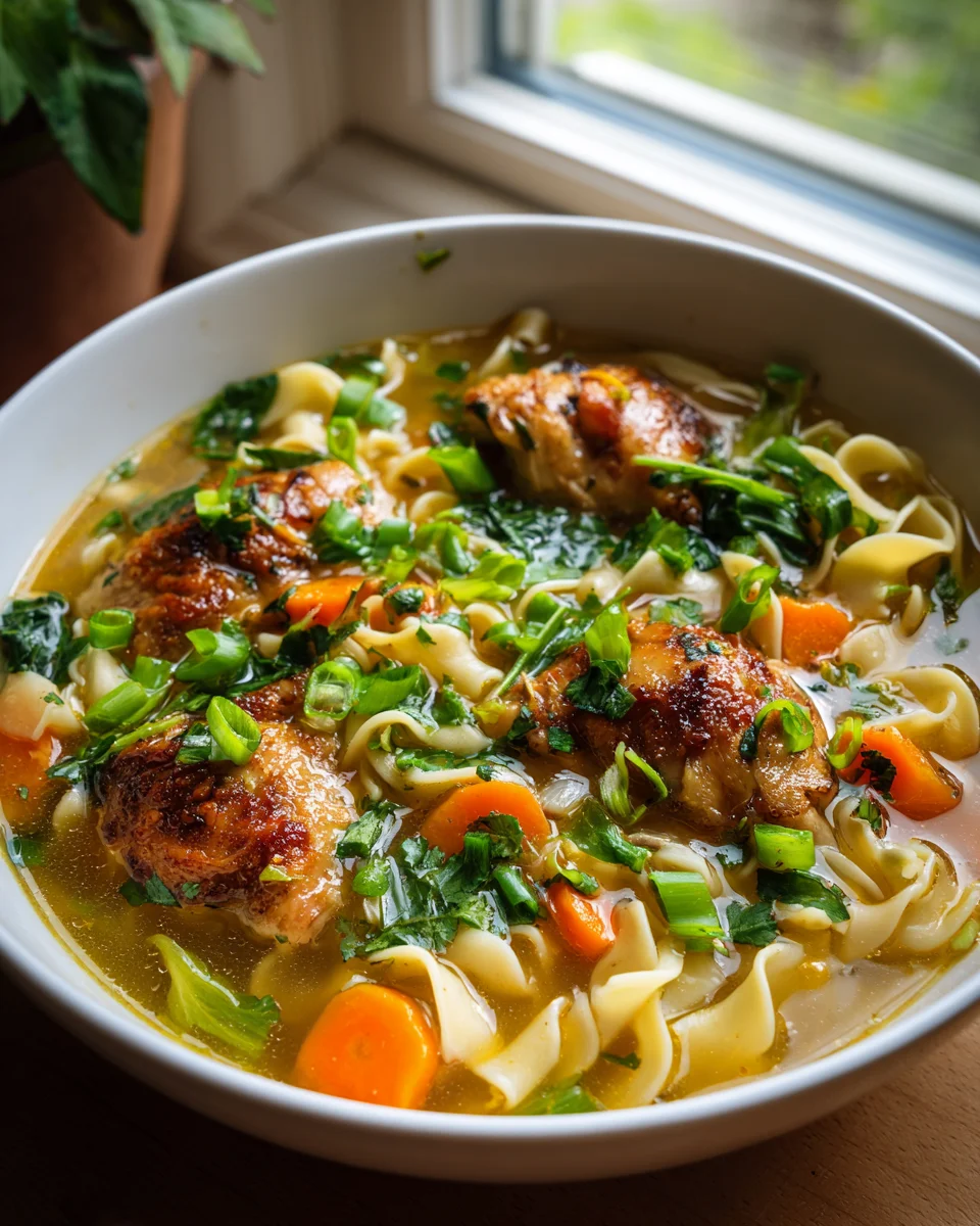 Non-Alcoholic Garlic Chicken Noodle Soup: An Ultimate Recipe
