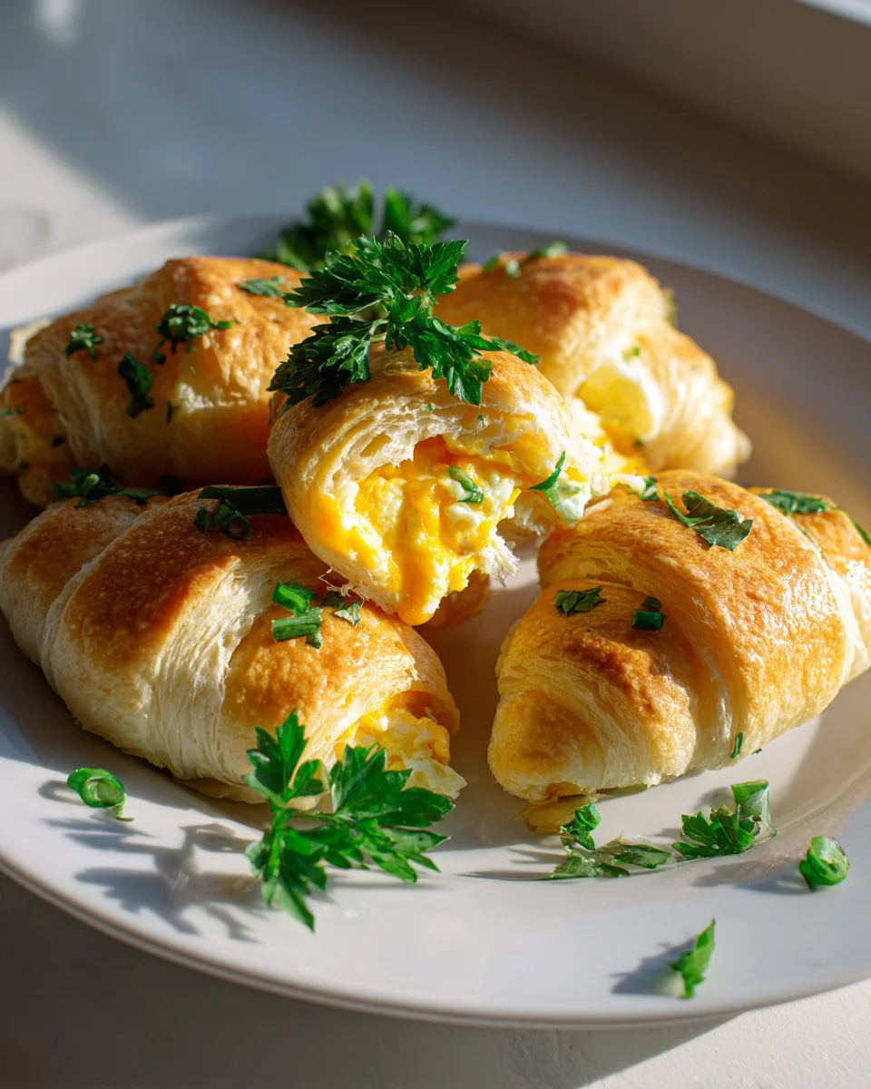 Easy Cheesy Breakfast Crescent Rolls: Stuffed & Delicious!