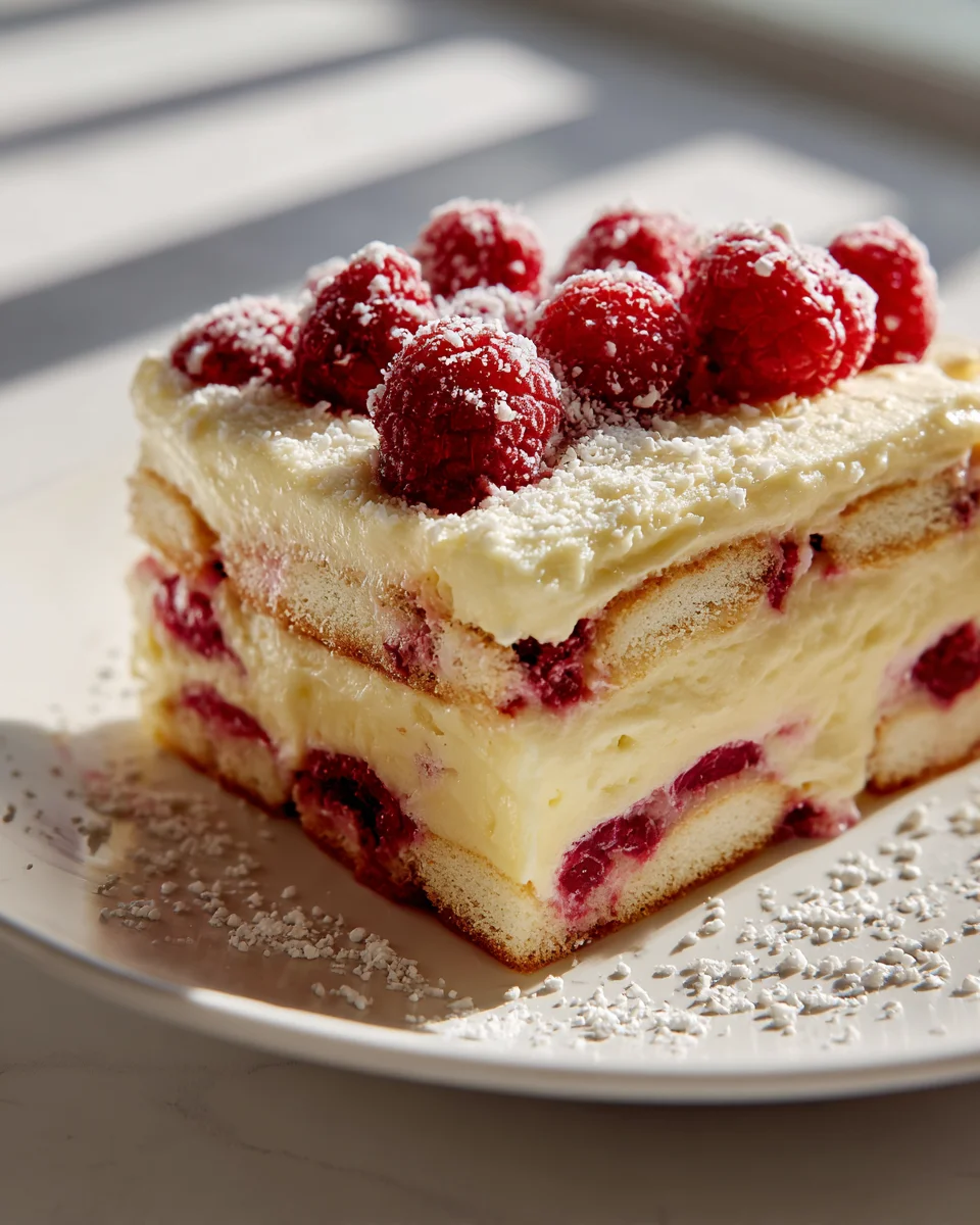 Best White Chocolate Raspberry Tiramisu - Easy & Delicious!