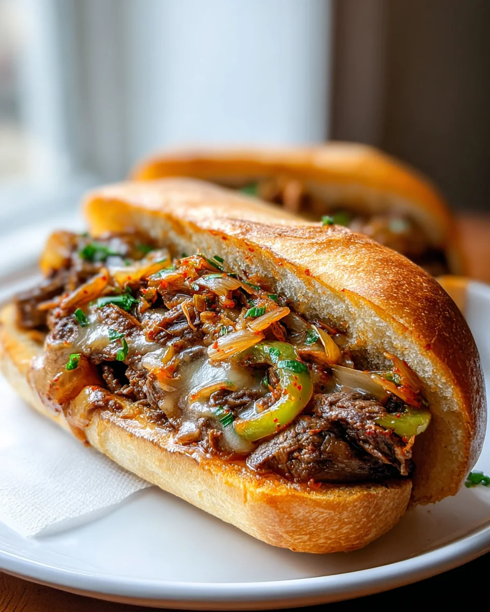 Irresistible Kimchi Bulgogi Cheesesteak: A Flavorful Fusion