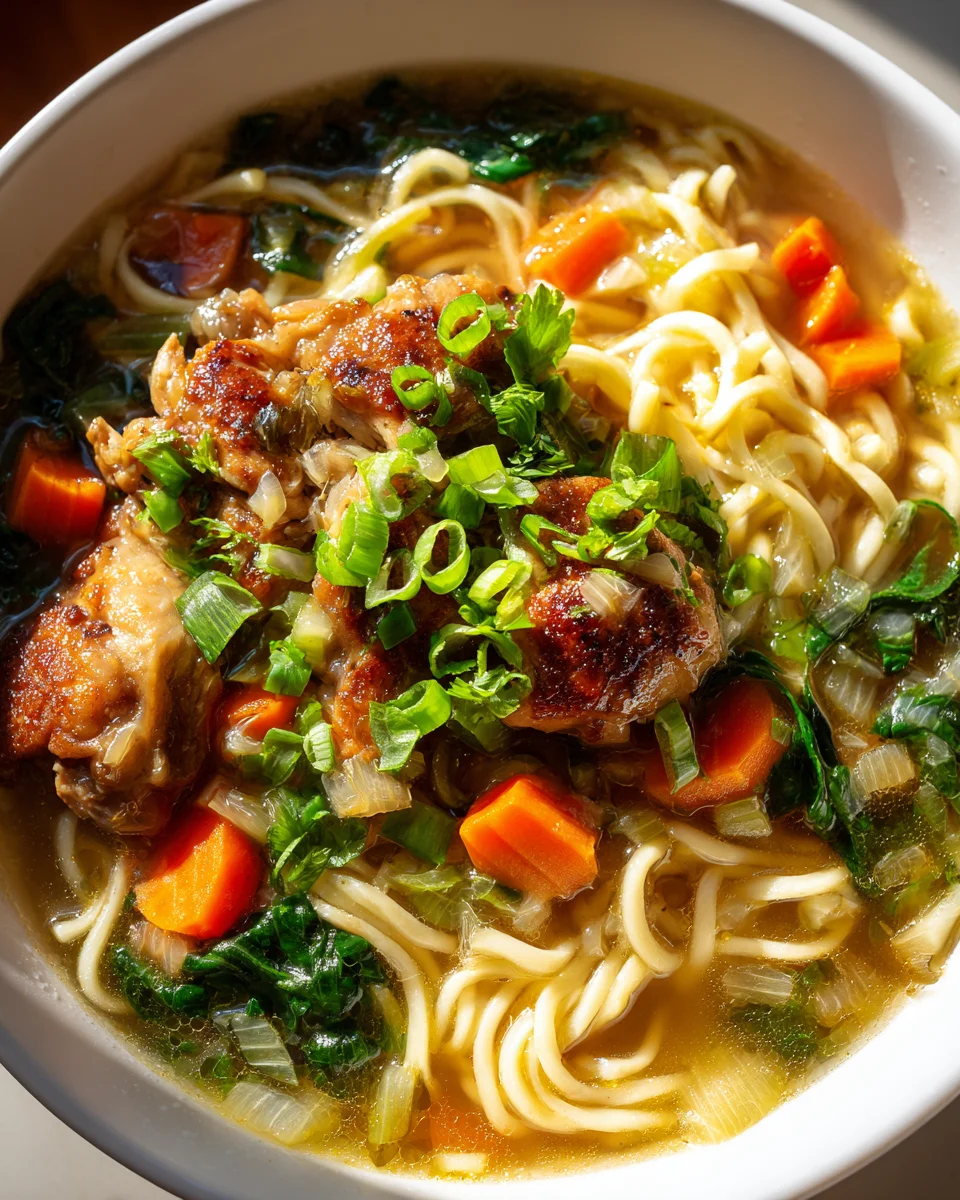 Non-Alcoholic Garlic Chicken Noodle Soup: An Ultimate Recipe
