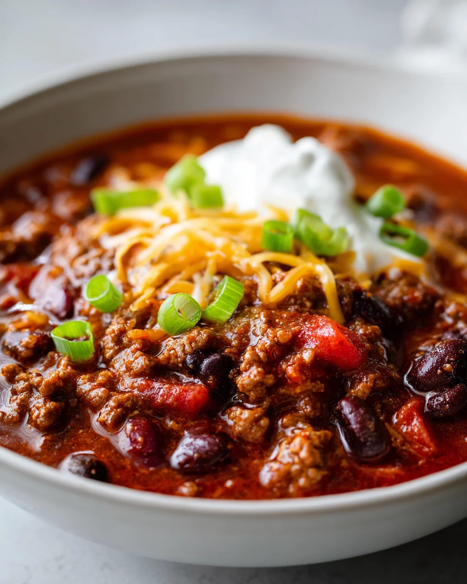 Easiest Crockpot Beef Chili: Hearty & Flavorful Slow Cooker
