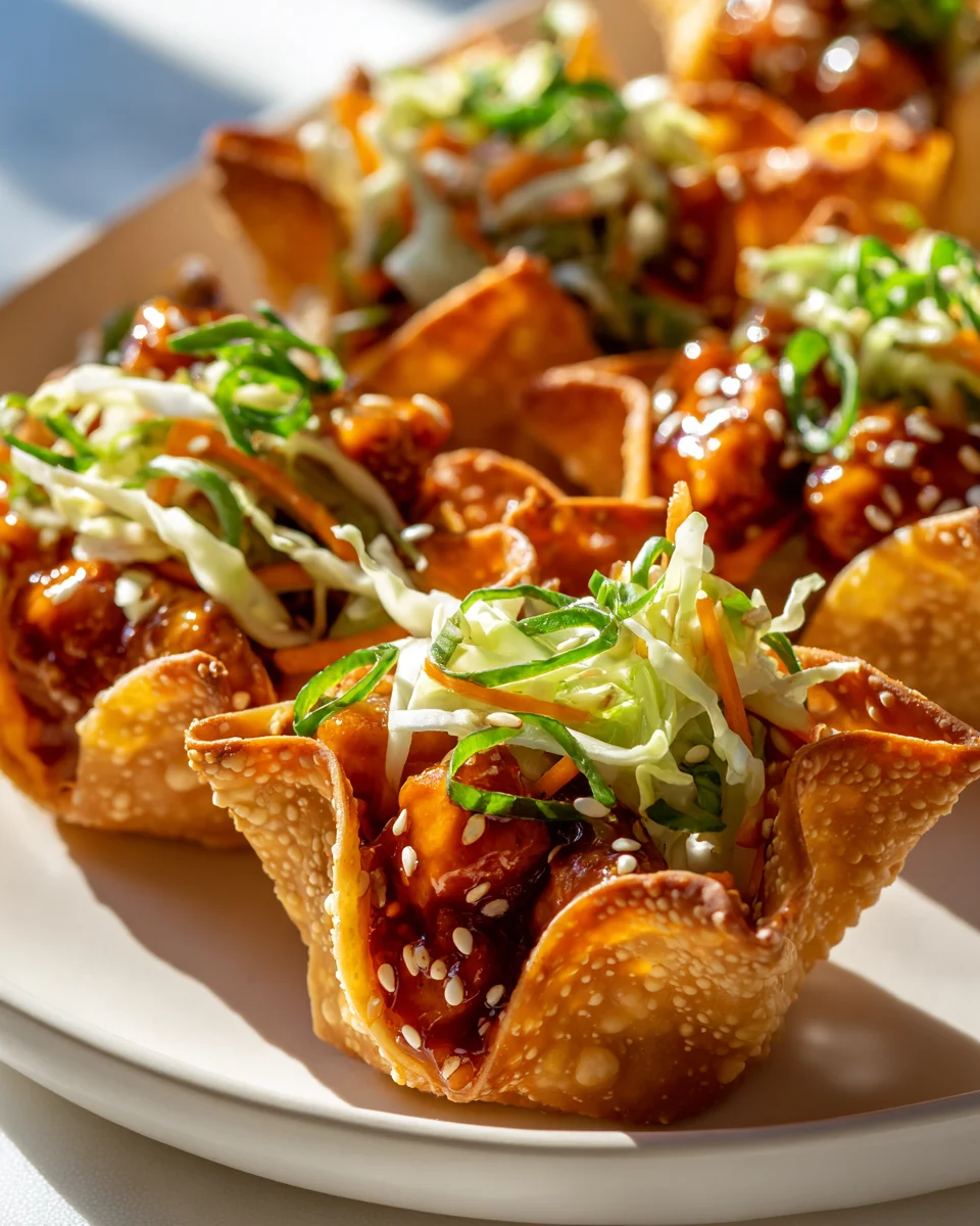 Applebees Chicken Wonton Tacos Recipe - Easy Copycat!