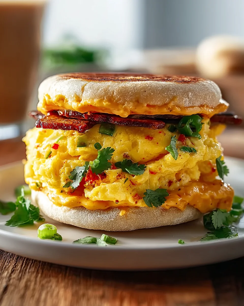 Kickstart Your Day: Spicy Chipotle Egg Breakfast Sandwiches