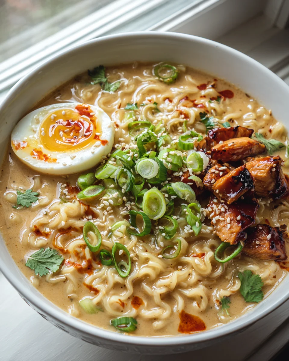Creamy Sriracha Chicken Ramen: Ultimate Spicy Comfort