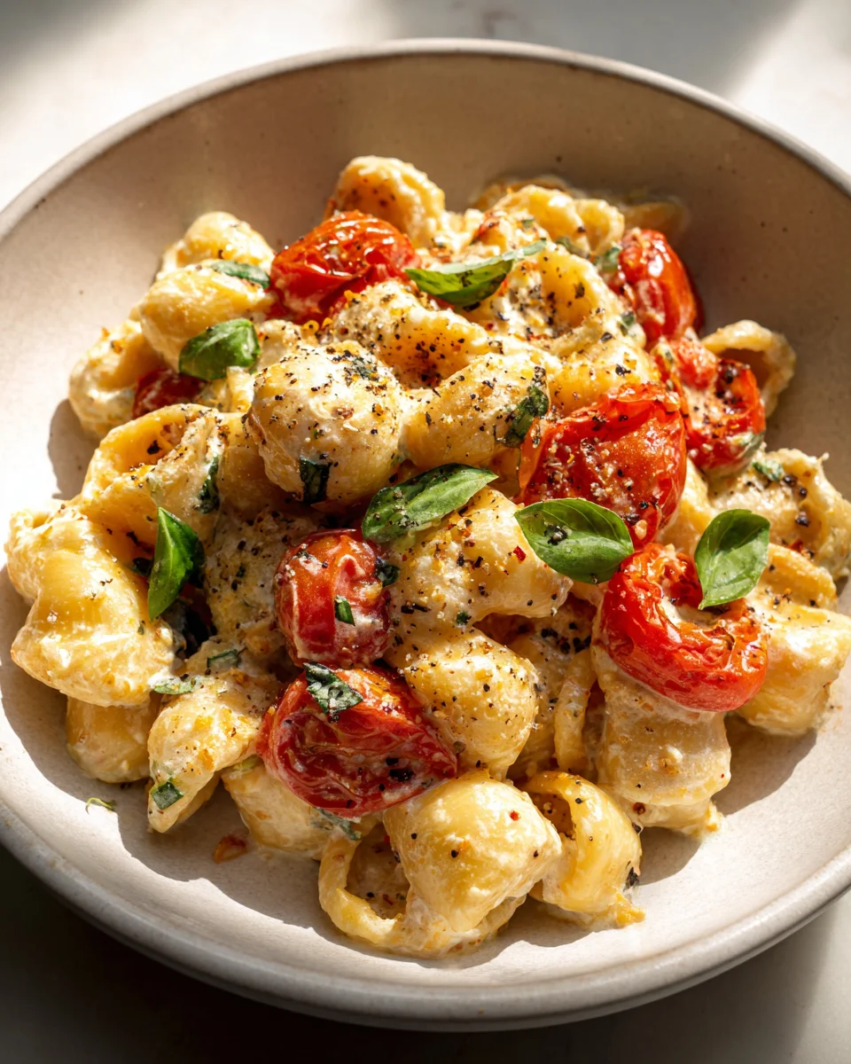 Roasted Tomato and Garlic Ricotta Pasta Recipe for Dinner Delight