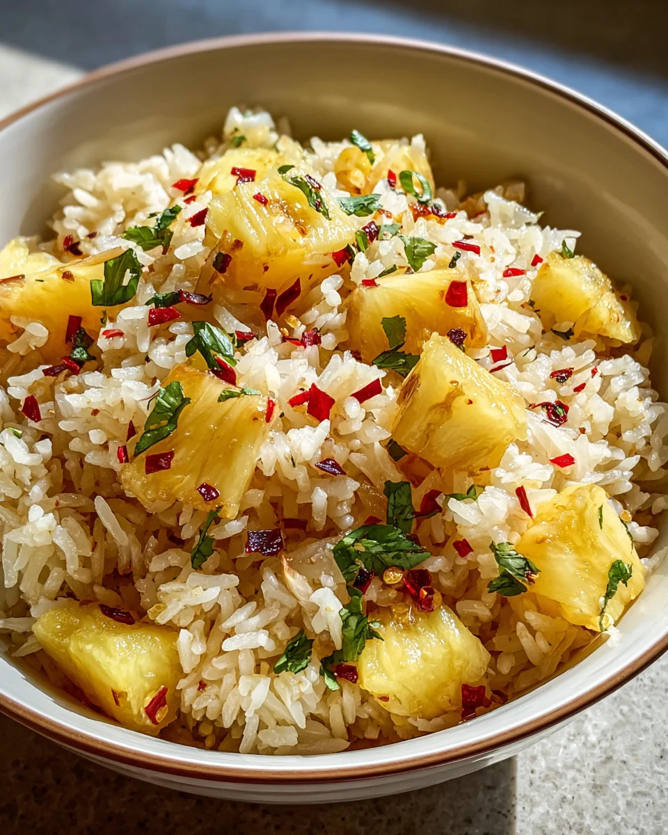 Delicious Pineapple Rice Recipe - A Sweet Savory Delight!