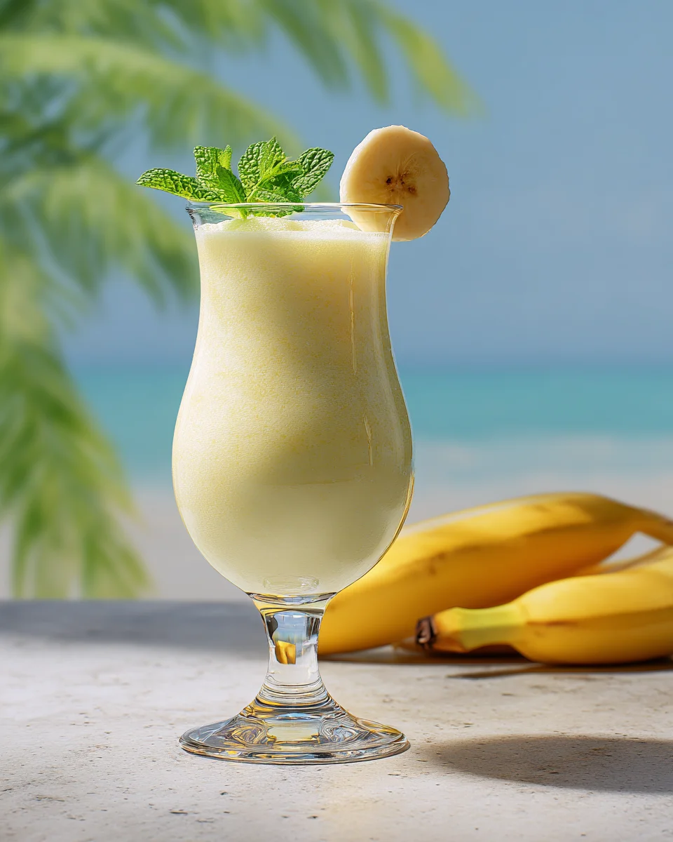 Creamy Frozen Banana Daiquiri Mocktail – Refreshing Treat!