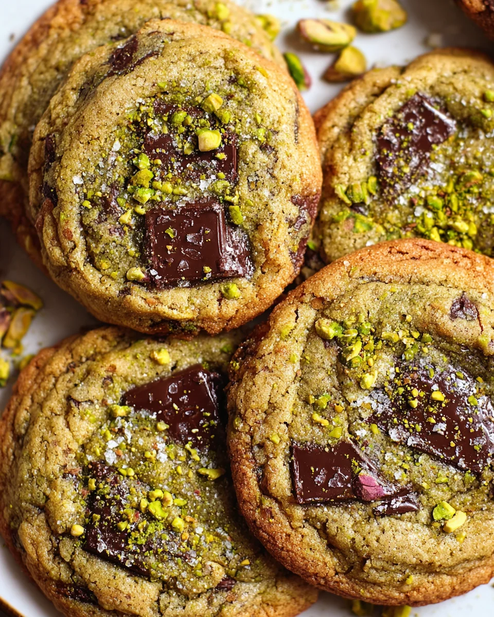 Salted Pistachio Chocolate Chunk Cookies: Irresistibly Delicious!