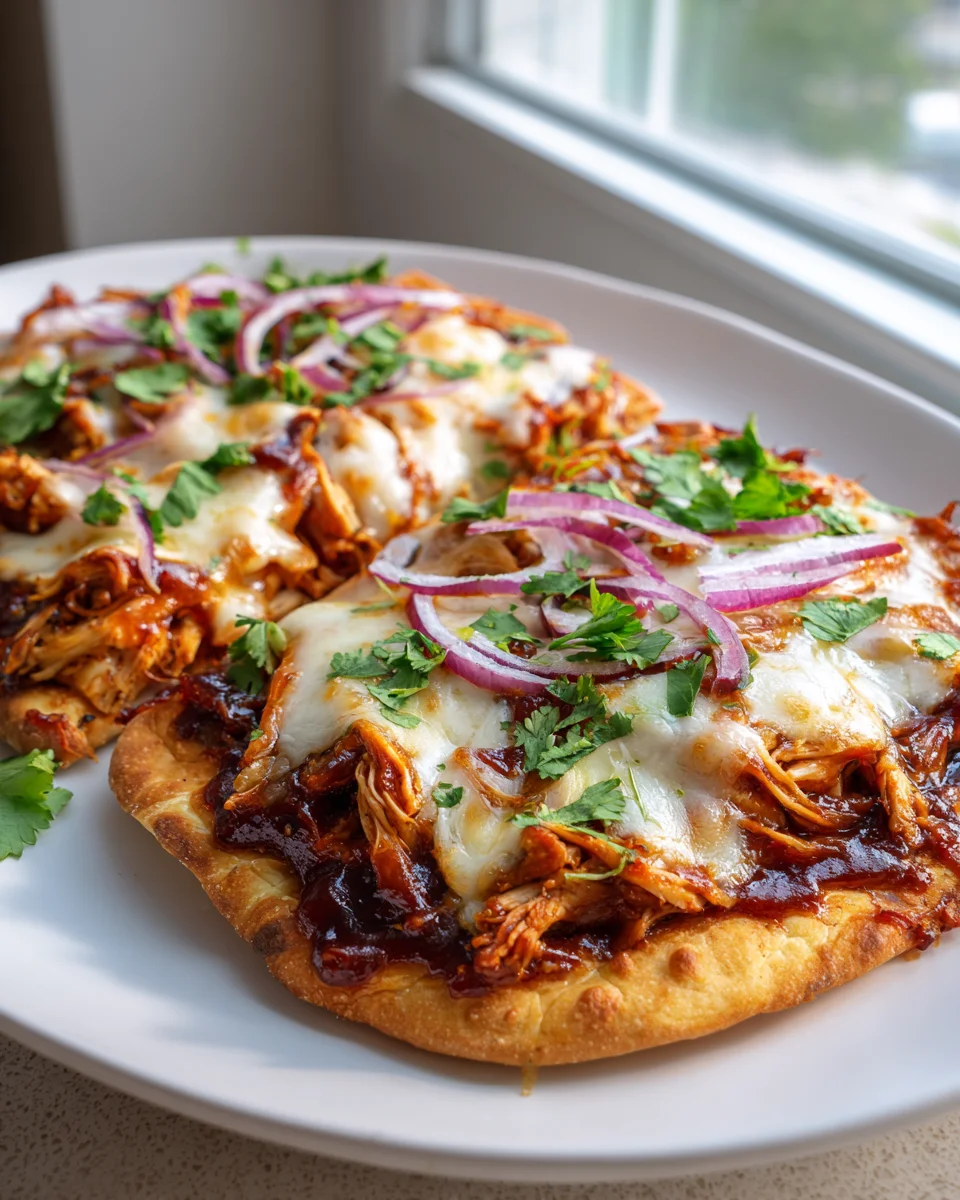 Mouthwatering BBQ Chicken Flatbread Pizza Recipe