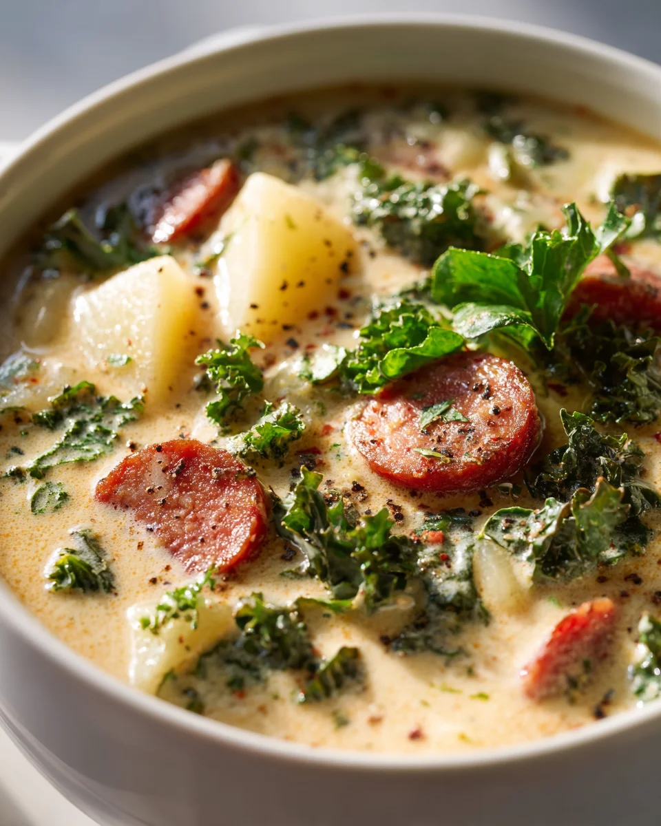 Beef Italian Sausage Potato Zuppa Toscana - Non-Alcoholic