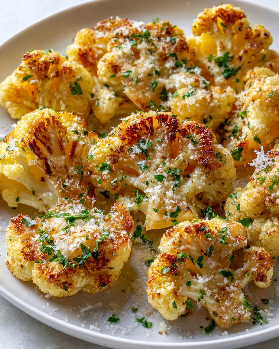 Garlic Parmesan Roasted Cauliflower: A Flavorful Side Dish