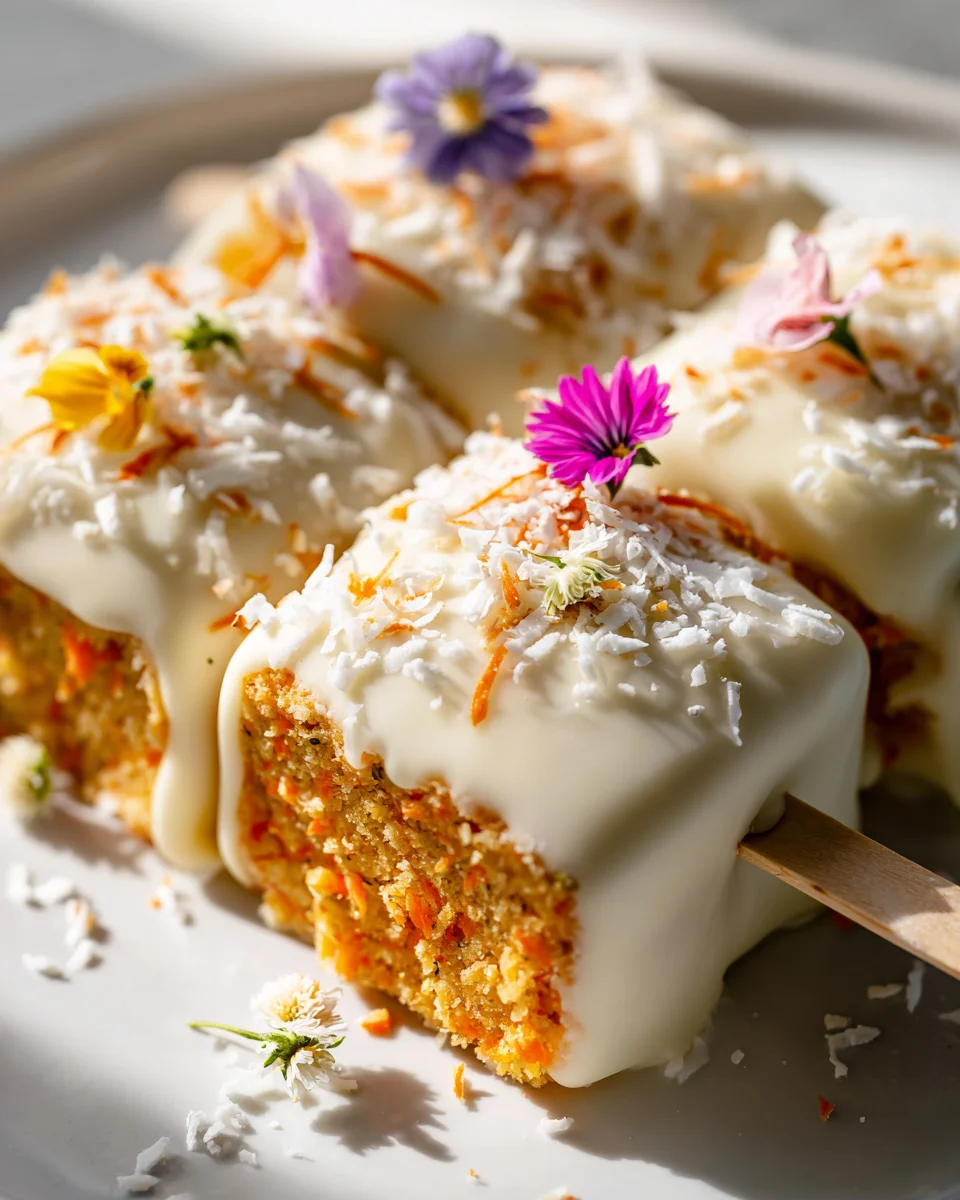 Coconut Carrot Easter Cakesicles: Delightful Spring Treats