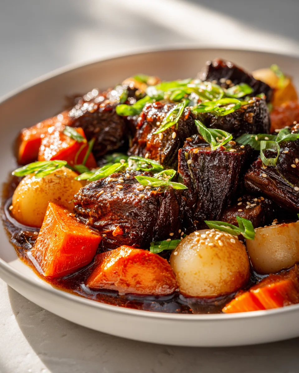 Savory Korean Braised Beef Delight