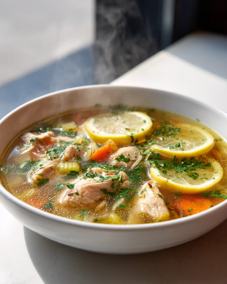 Lemon-Garlic Bliss: Ultimate Chicken Soup