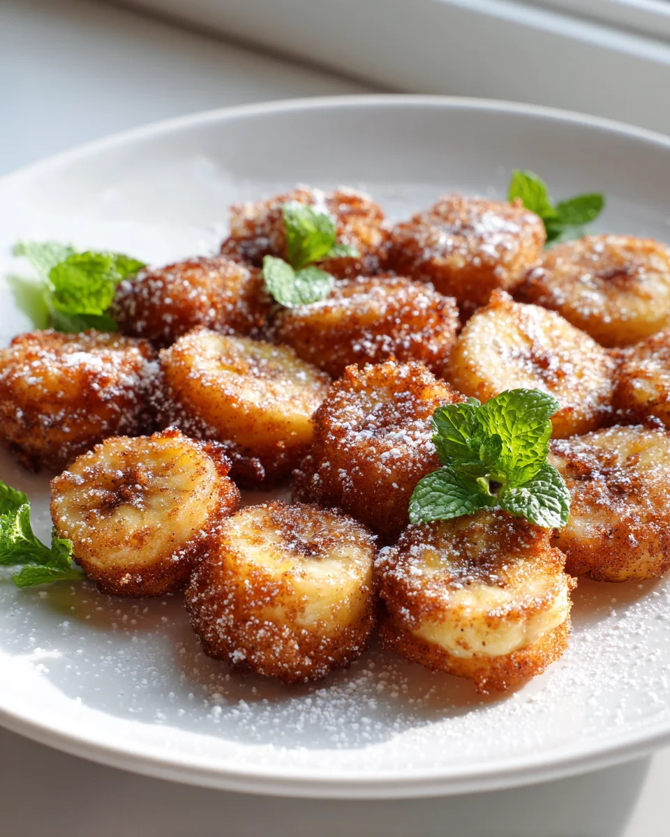 Crispy Cinnamon Sugar Banana Bites: Irresistible Snack Recipe