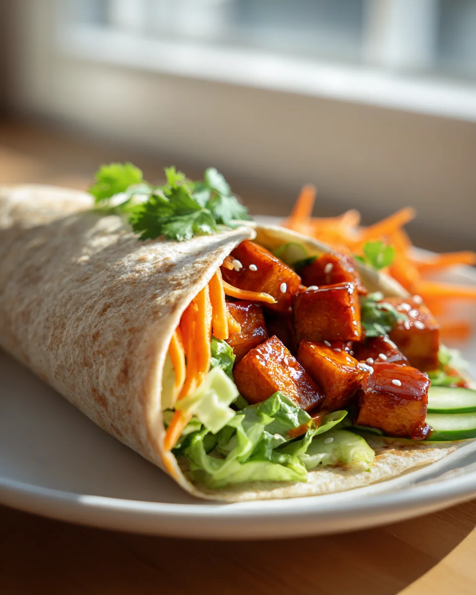 Sriracha Honey Tofu Wraps: Spicy, Sweet, and Satisfying!