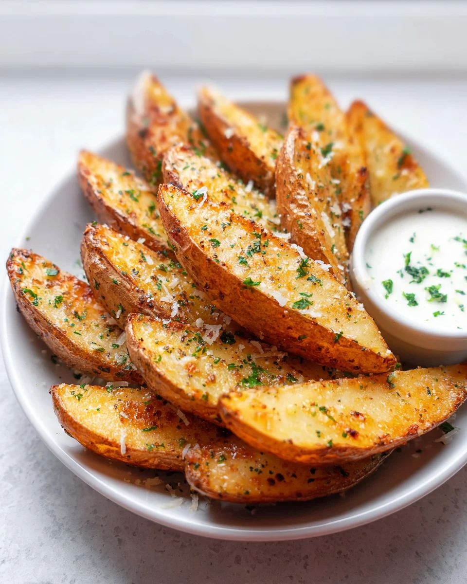 Baked Garlic Parmesan Potato Wedges: Ultimate Side Dish!