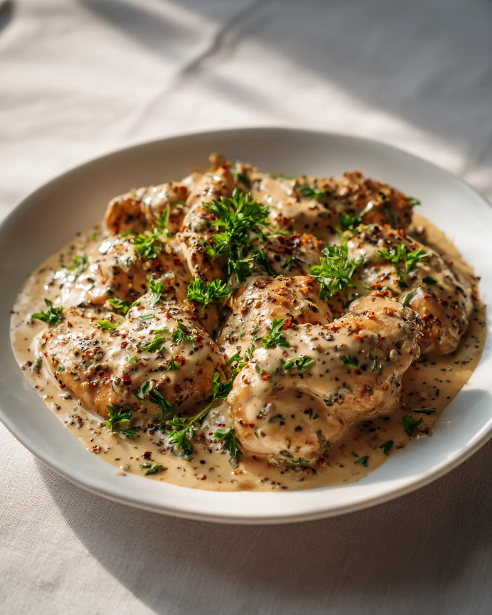 Creamy Black Pepper Chicken: Quick & Easy Dinner Recipe