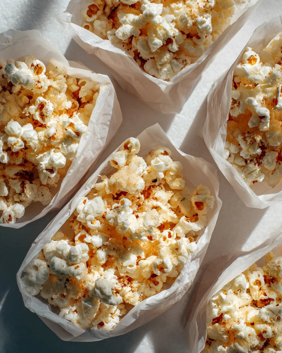 Garlic Butter Parmesan Popcorn Snack Bags Recipe Delight