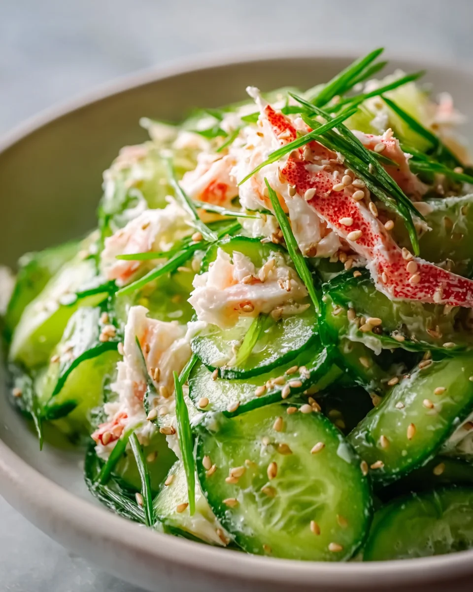 Refreshing Cucumber Crab Salad Bliss