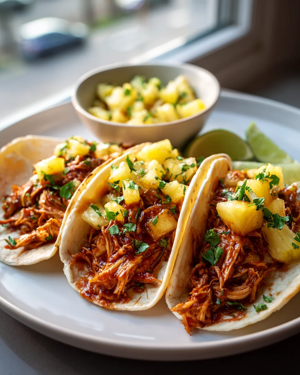 Delicious Pineapple BBQ Chicken Tacos Recipe for Taco Night