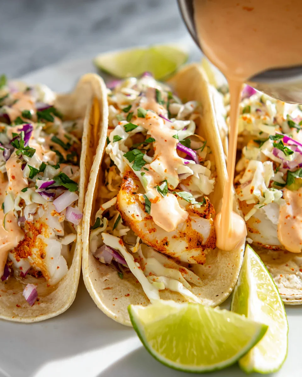 Delicious Fish Tacos Recipe with Fresh Ingredients and Flavor