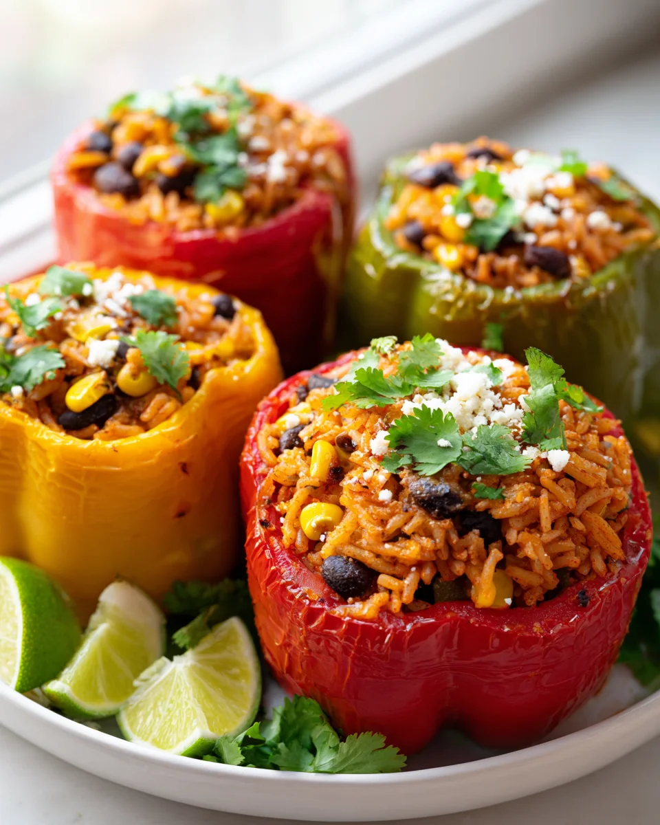 Delicious Mexican Rice Stuffed Bell Peppers Recipe to Try!