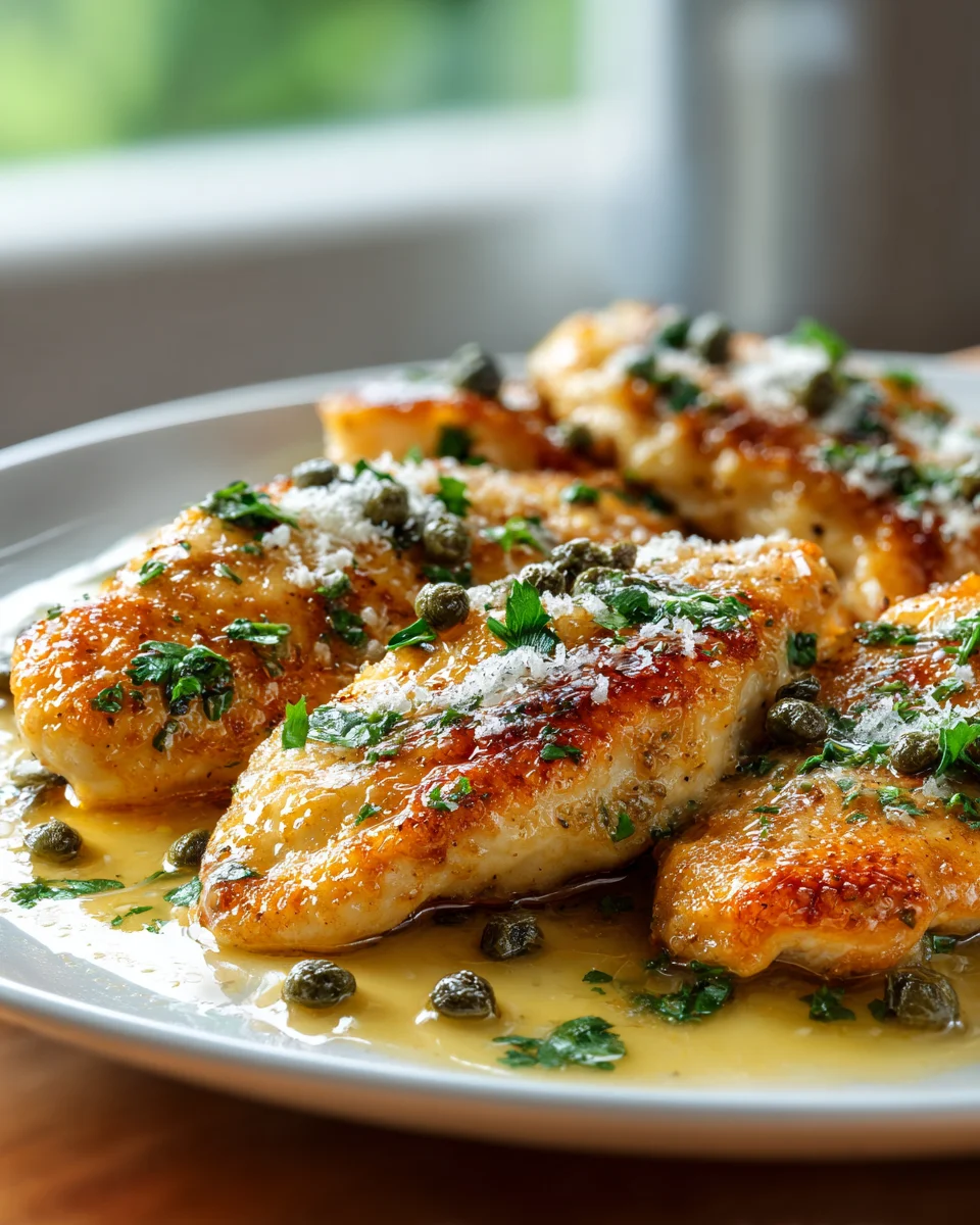 Zesty Lemon Butter Chicken with Capers