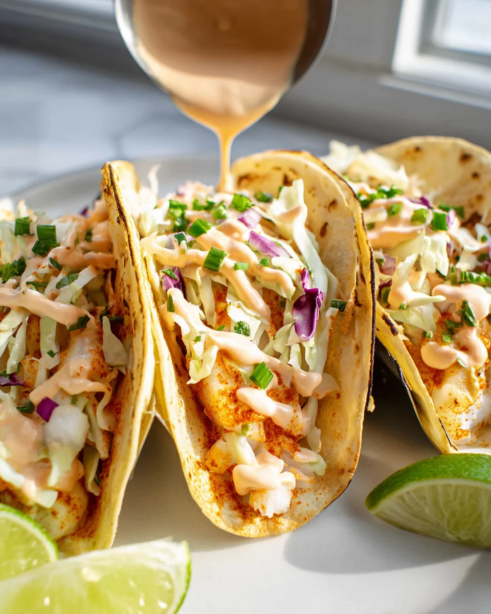 Delicious Fish Tacos Recipe with Fresh Ingredients and Flavor