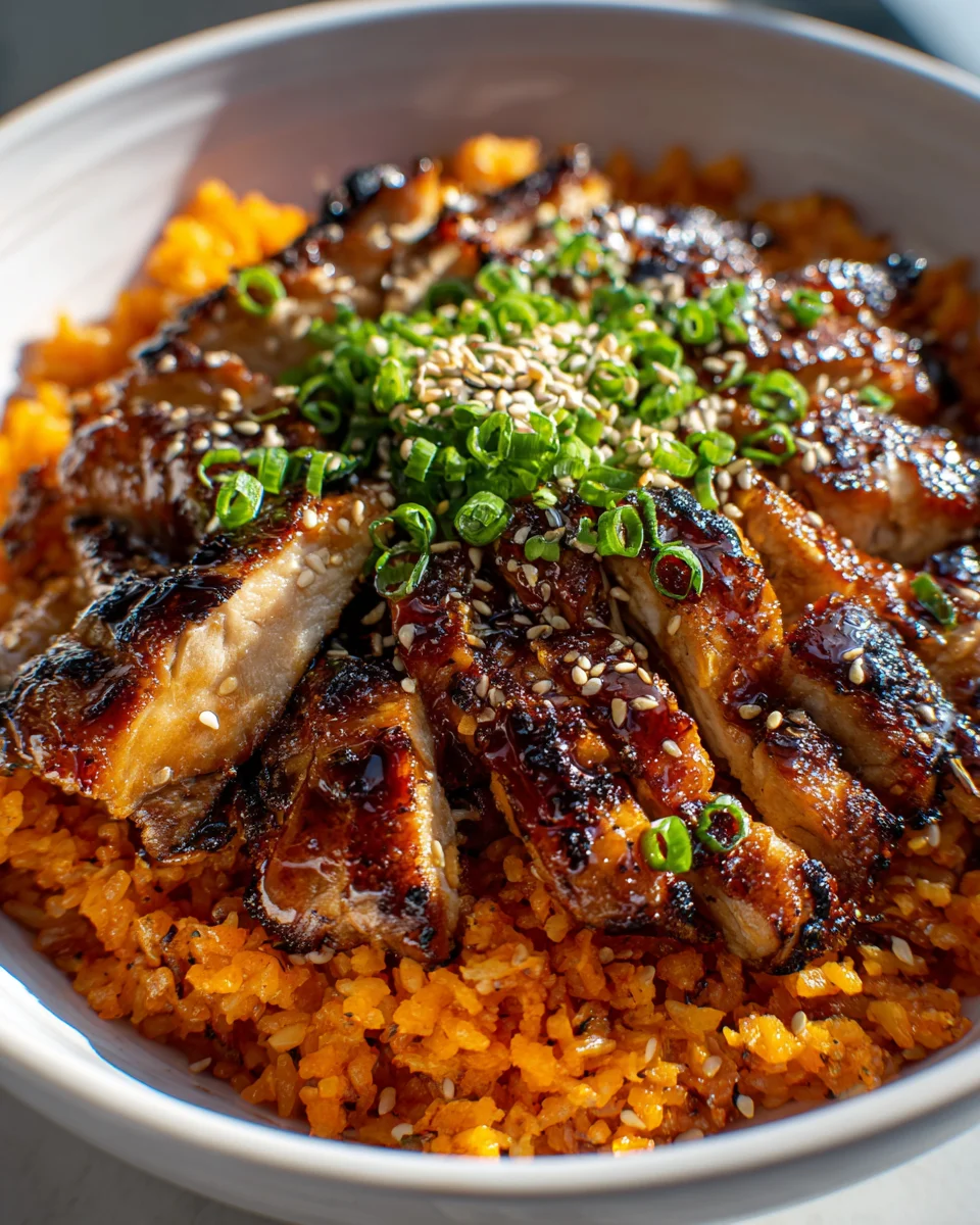 Teriyaki Chicken Sweet Potato Rice Bowl - Healthy & Delicious!