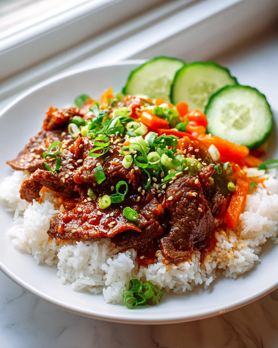 Korean Spicy Beef Rice Bowl: Irresistible Dwaeji Bulgogi Style
