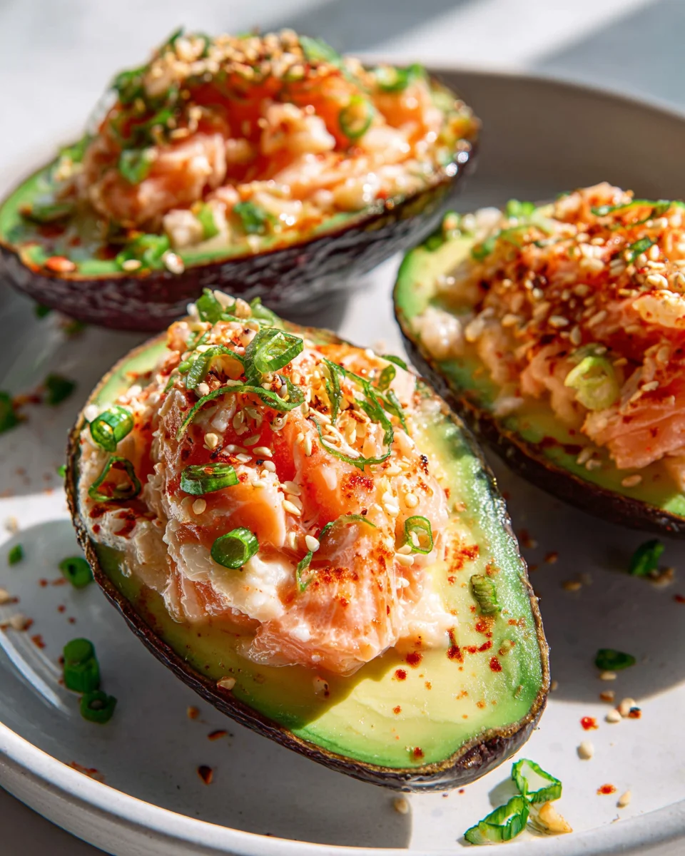 Salmon Sushi Bake Avocados: Creamy & Delicious Recipe