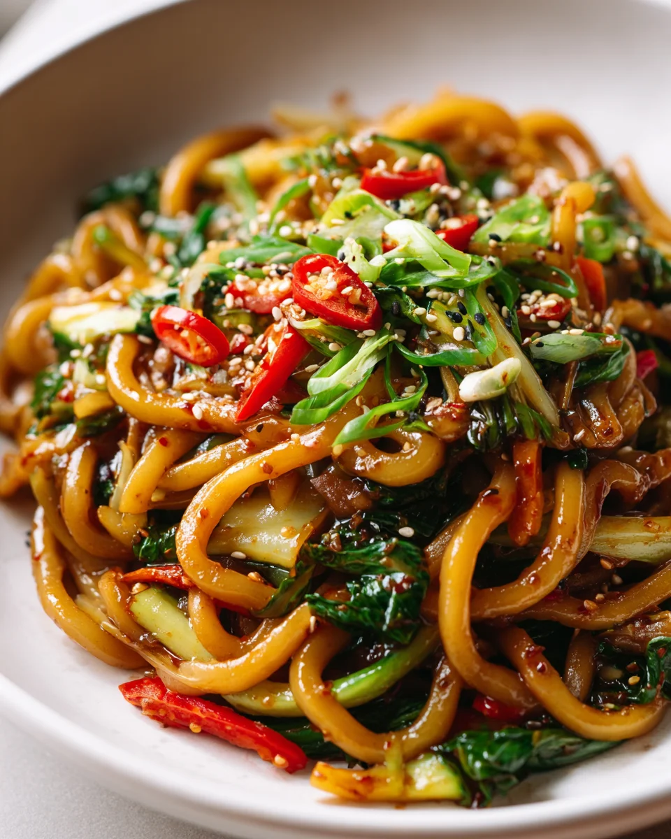 Fiery Beef Yaki Udon Delight