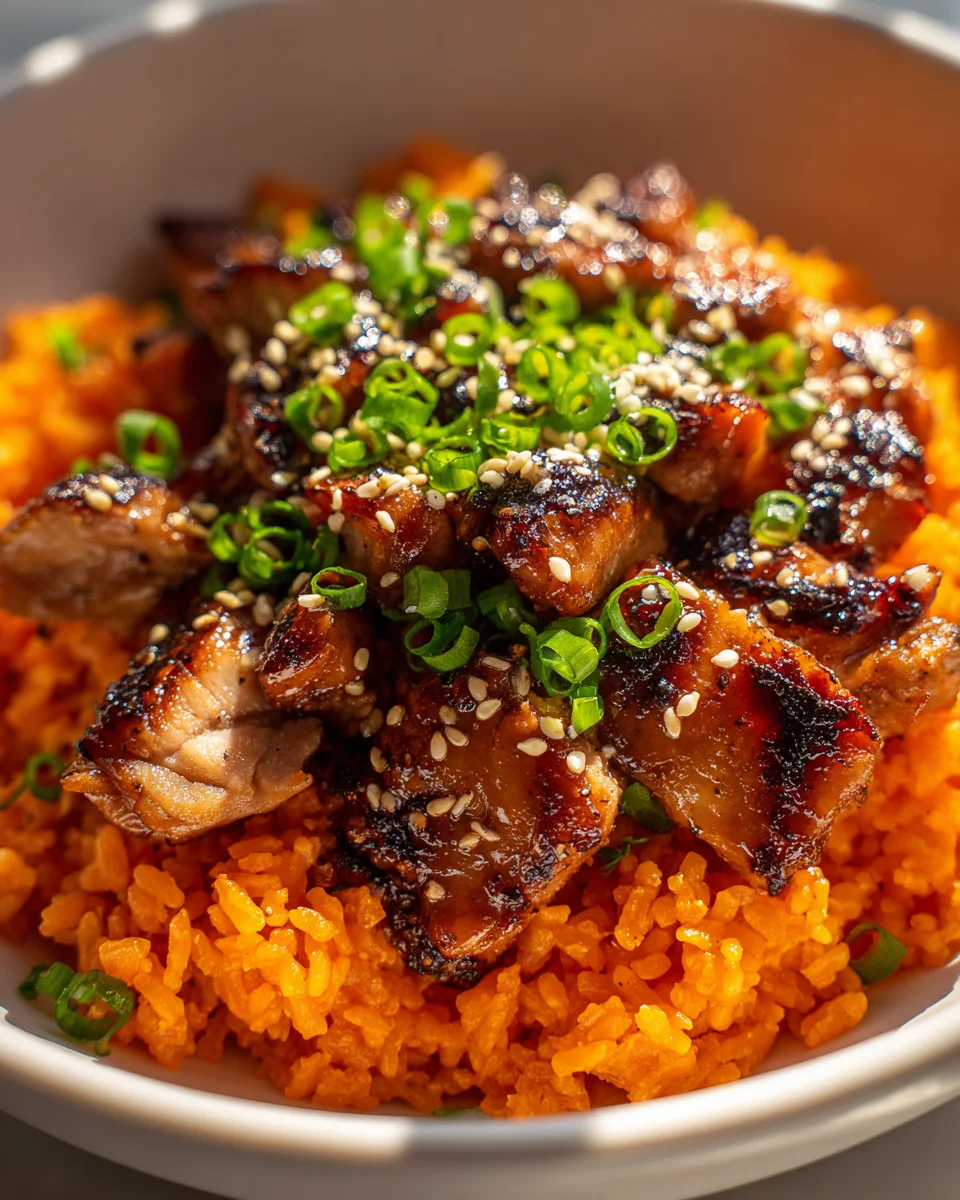 Teriyaki Chicken Sweet Potato Rice Bowl - Healthy & Delicious!
