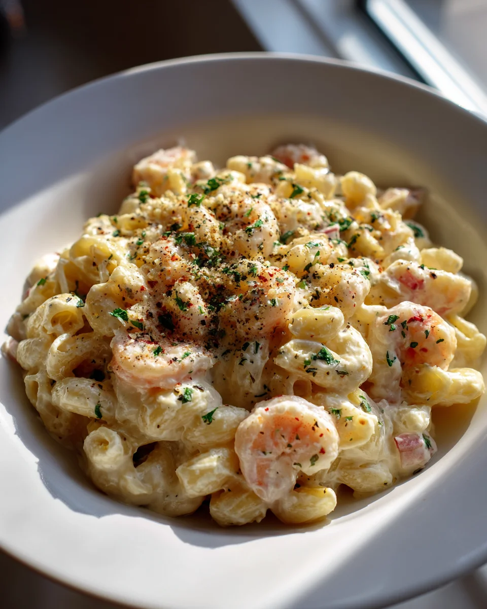Creamy Boursin Shrimp Mac and Cheese