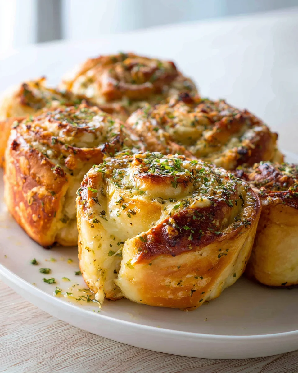Cheesy Herb-Glazed Italian Pull-Apart Rolls